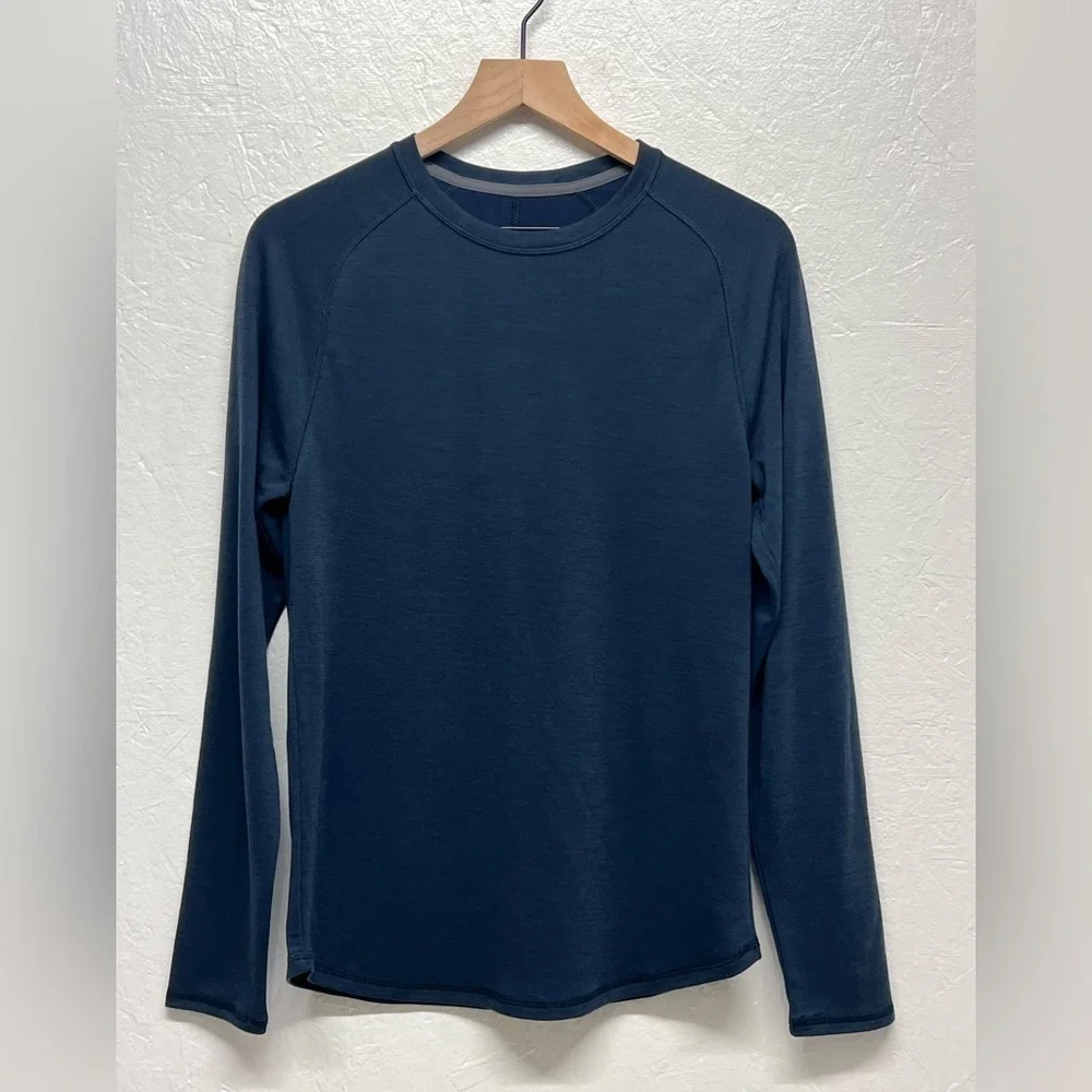 ALL in Motion - Men's Merino Wool Long Sleeve Athletic Shirt - S